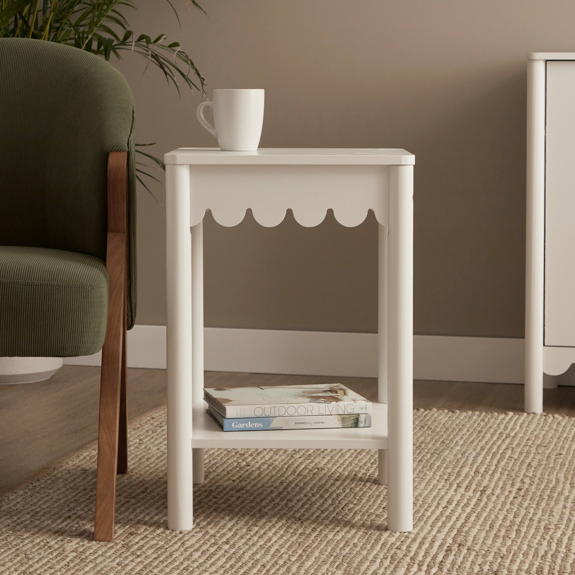 Sally Side Table White