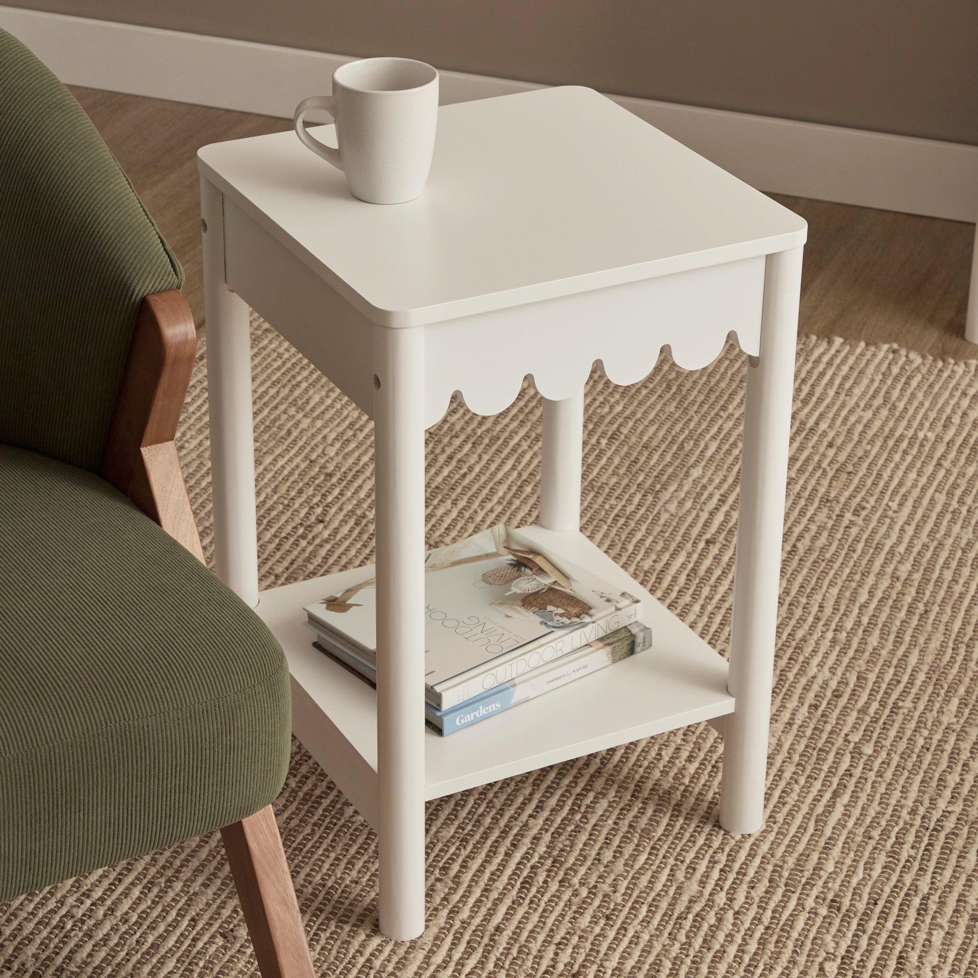 Sally Side Table White