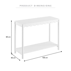 Sally Console Table White (100cm)