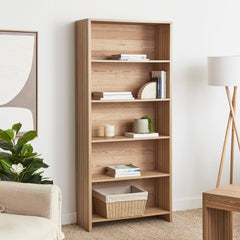 Harper 5 Tier Bookshelf Natural