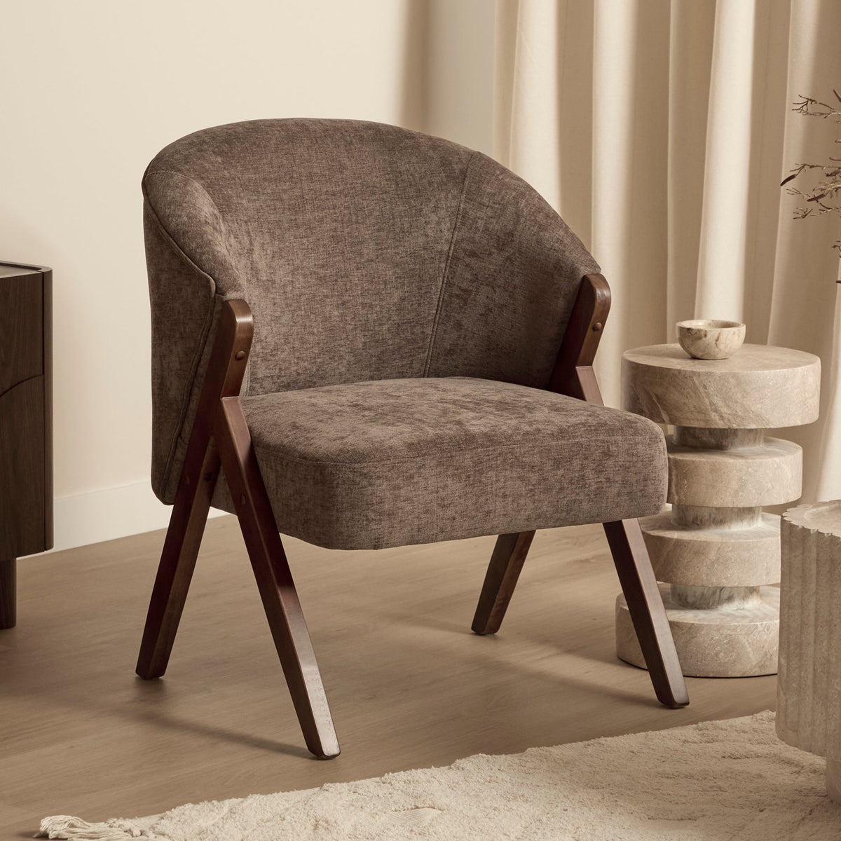 Remy Accent Chair Chocolate