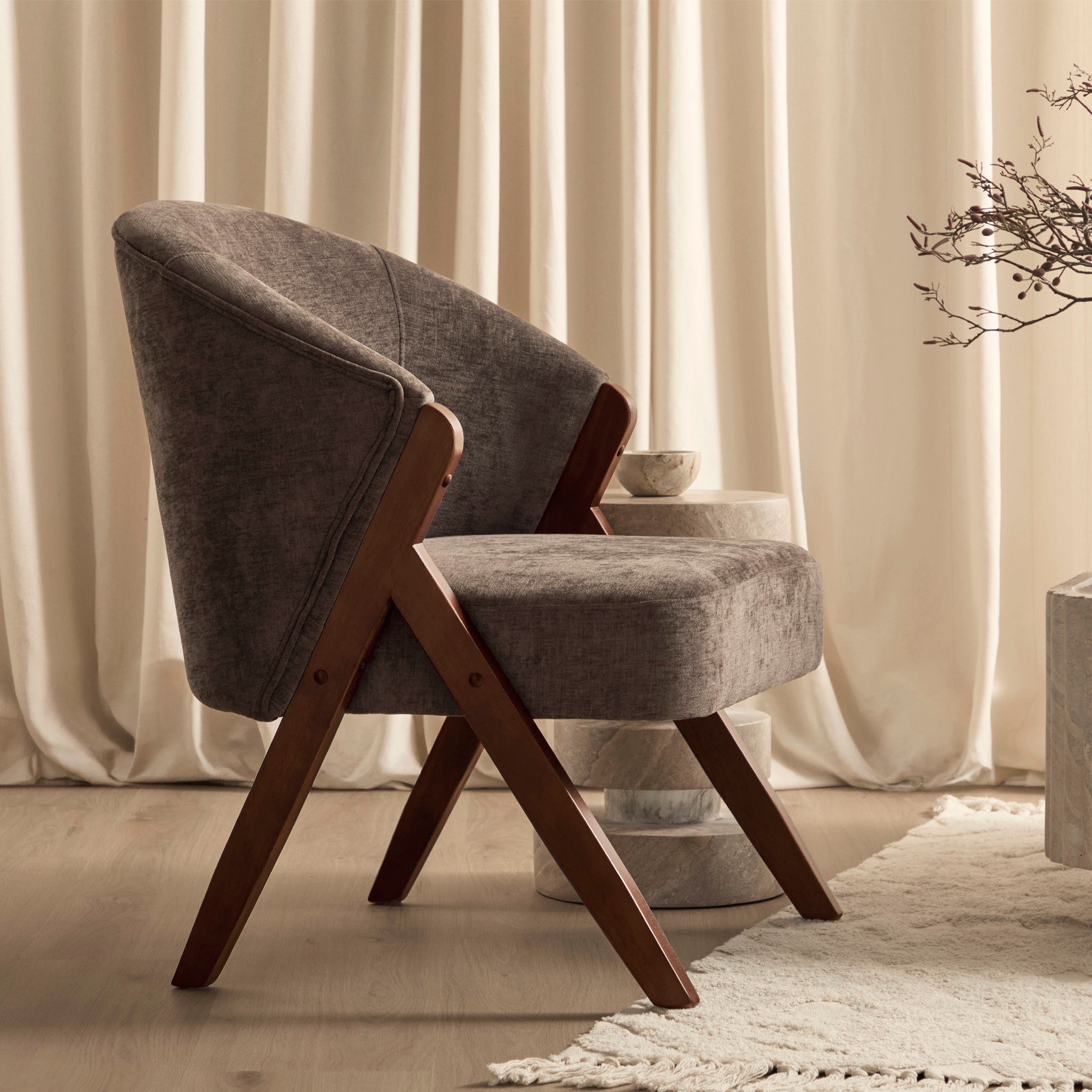 Remy Accent Chair Chocolate