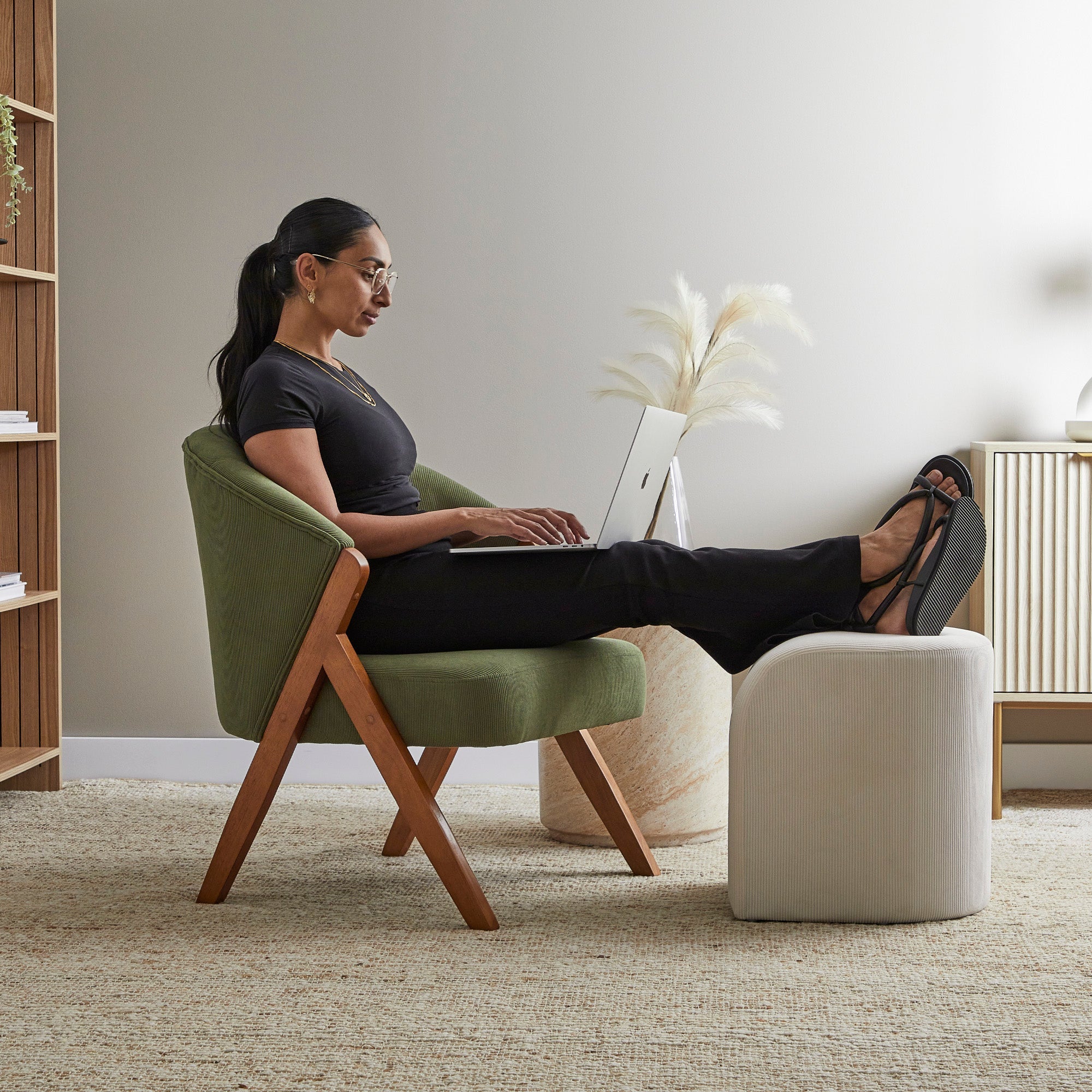 Remy Accent Chair Green (Set of 2)