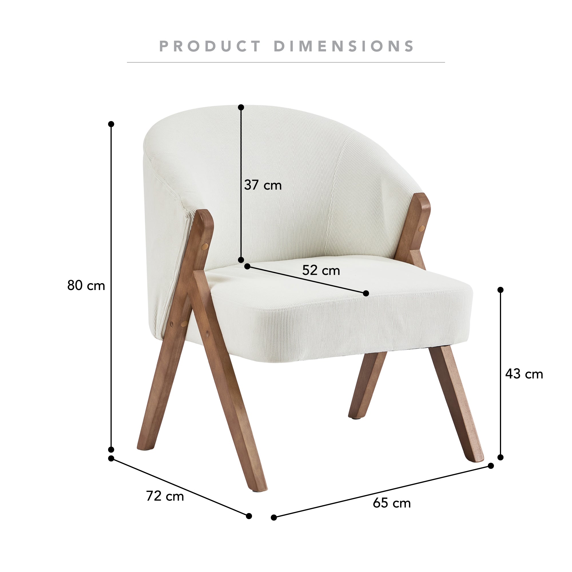 Remy Accent Chair White