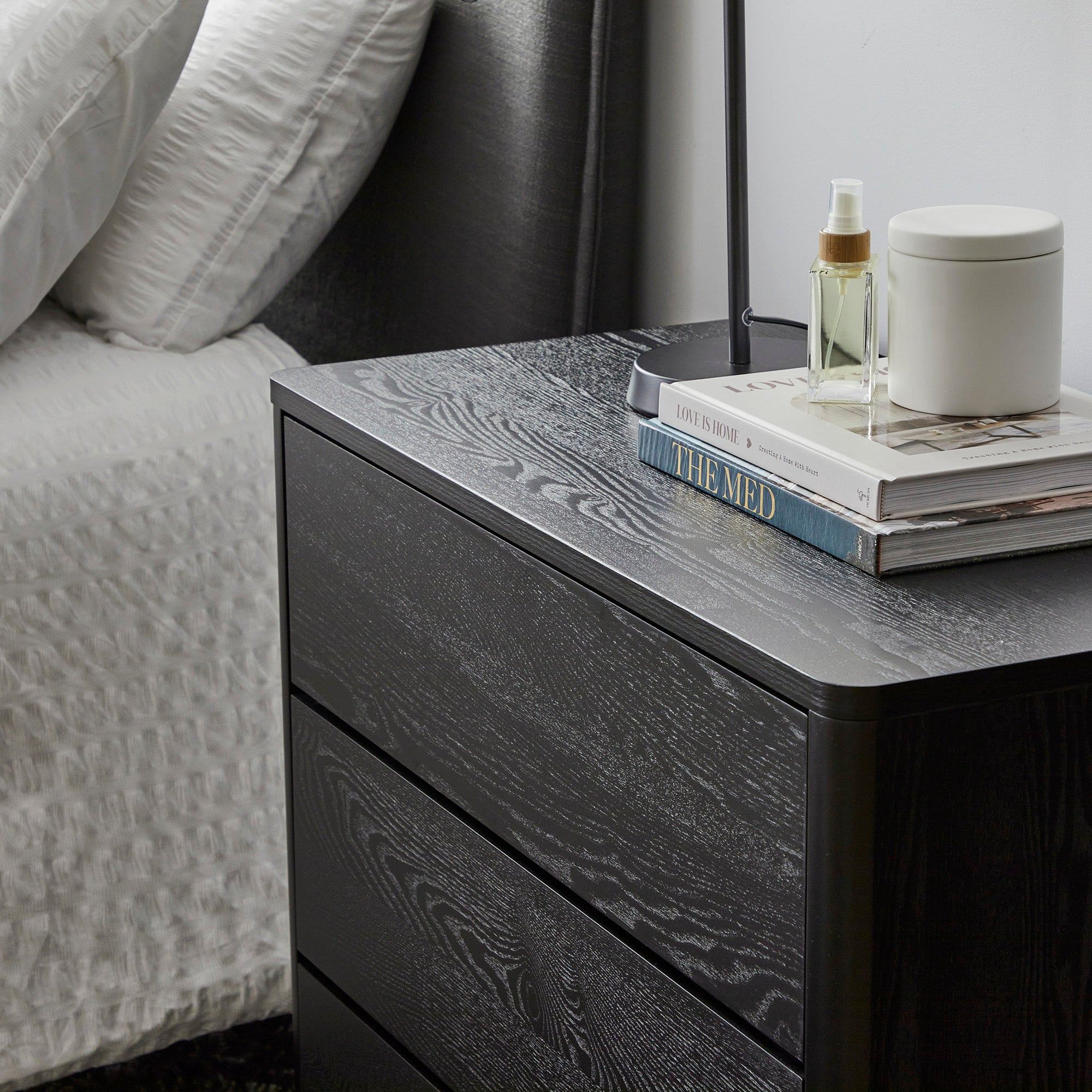 Taupo Chest of 3 Drawers Black