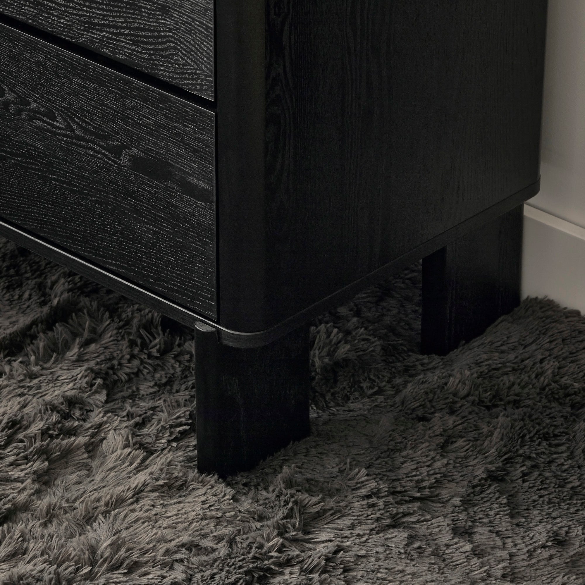 Taupo Chest of 3 Drawers Black