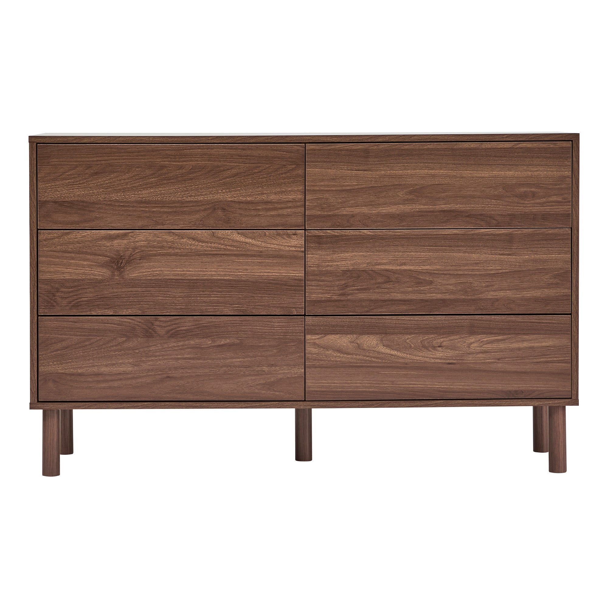 Norquay Chest of 6 Drawers Walnut