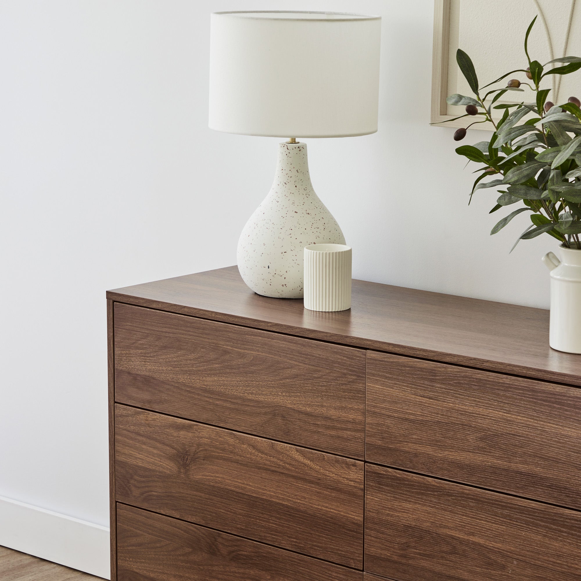 Norquay Chest of 6 Drawers Walnut