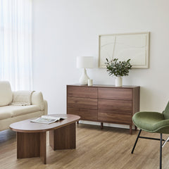 Norquay Chest of 6 Drawers Walnut