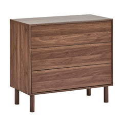 Norquay Chest of 3 Drawers Walnut