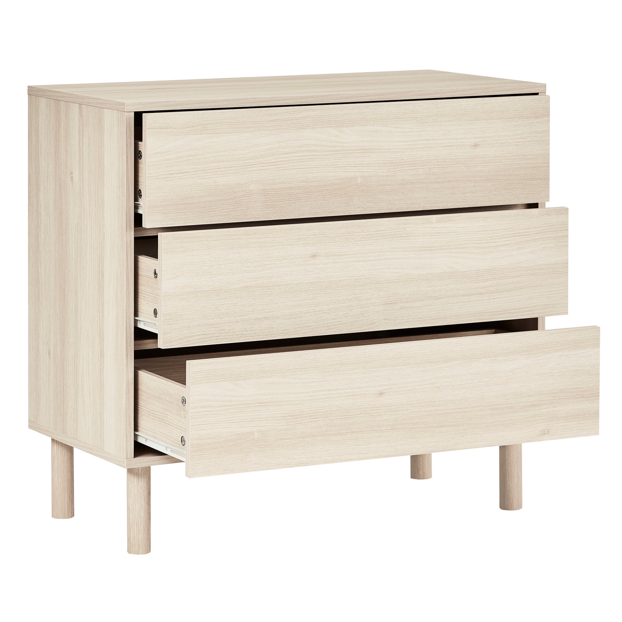 Norquay Chest of 3 Drawers Light Oak