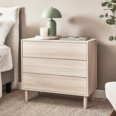 Norquay Chest of 3 Drawers Light Oak