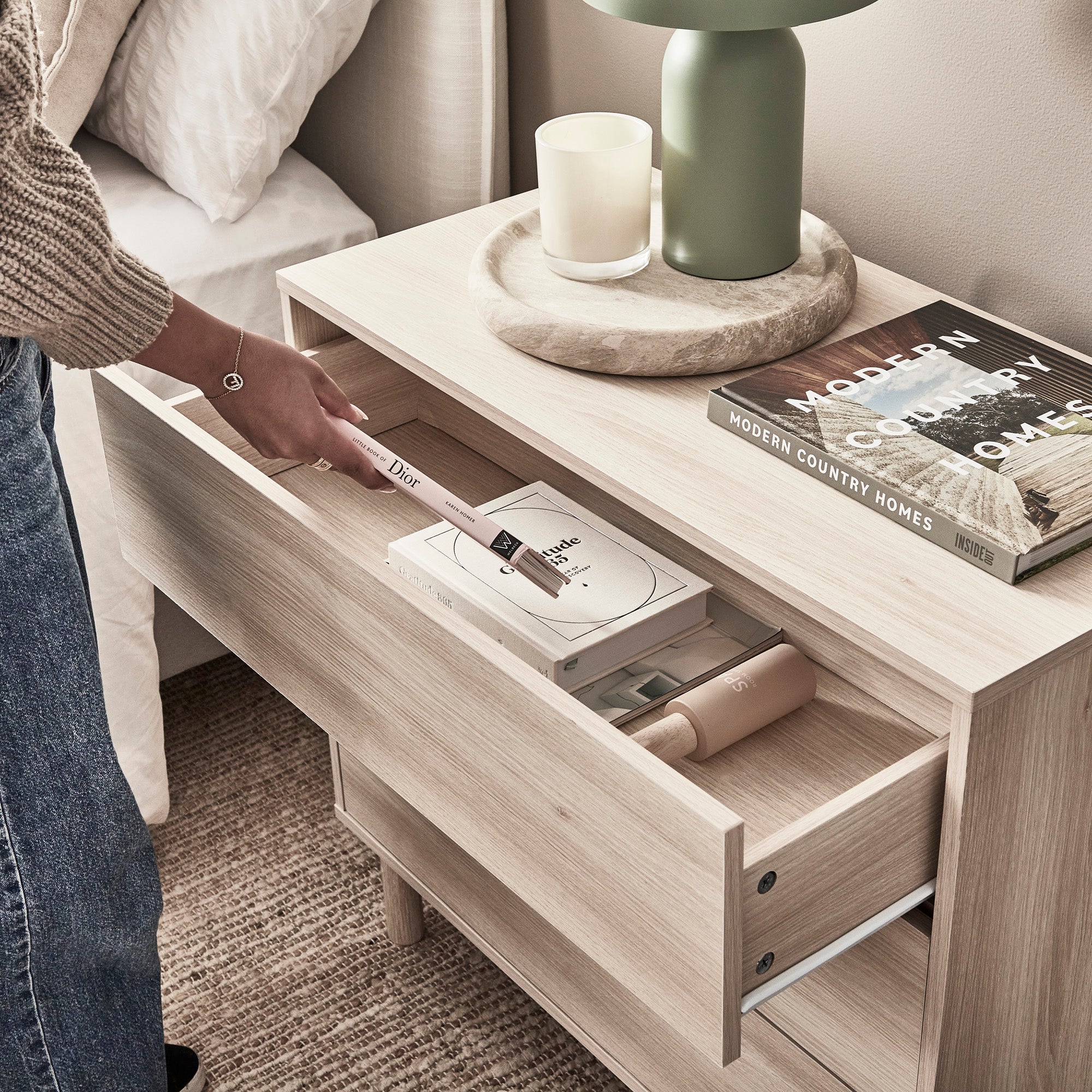 Norquay Chest of 3 Drawers Light Oak