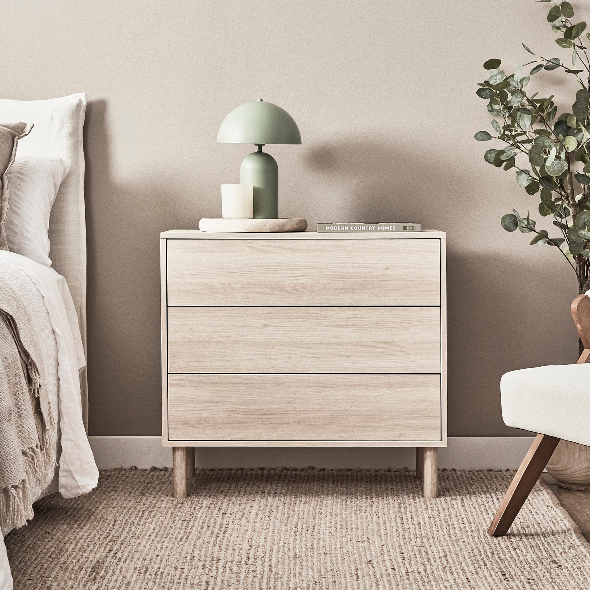 Norquay Chest of 3 Drawers Light Oak