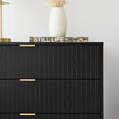 Apia Chest of 3 Drawers Black