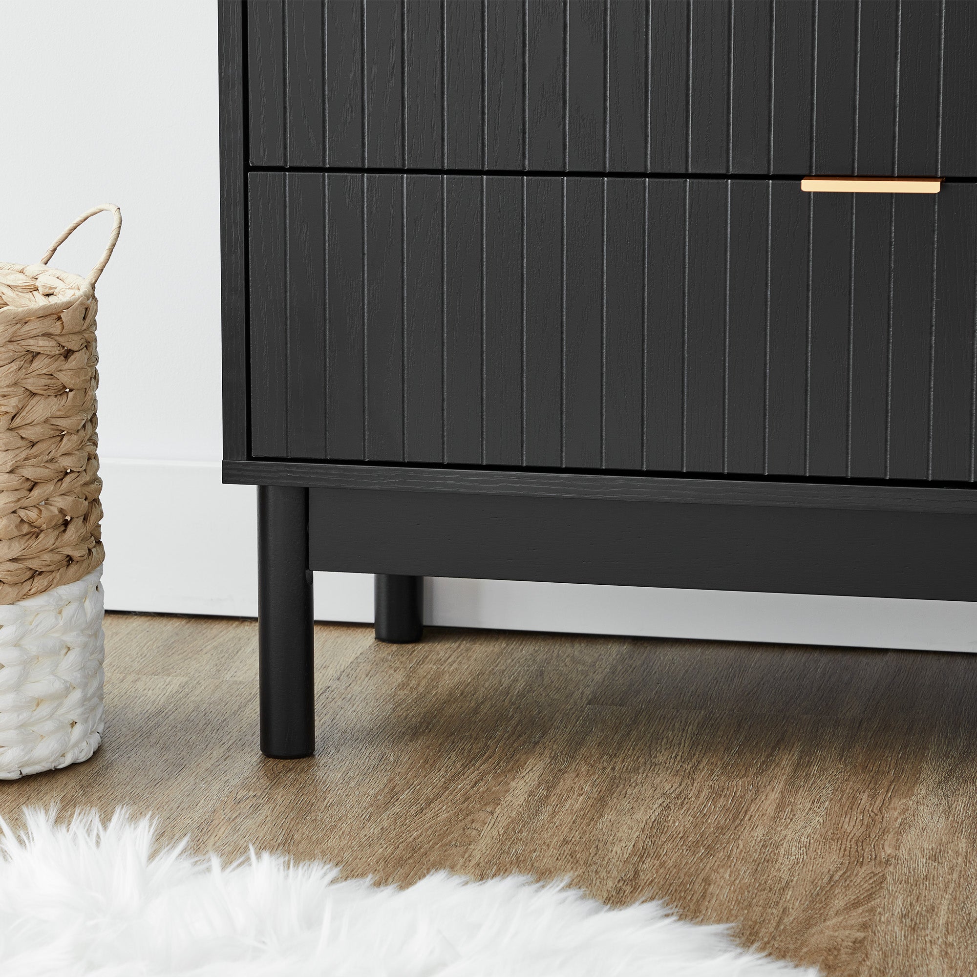 Apia Chest of 3 Drawers Black
