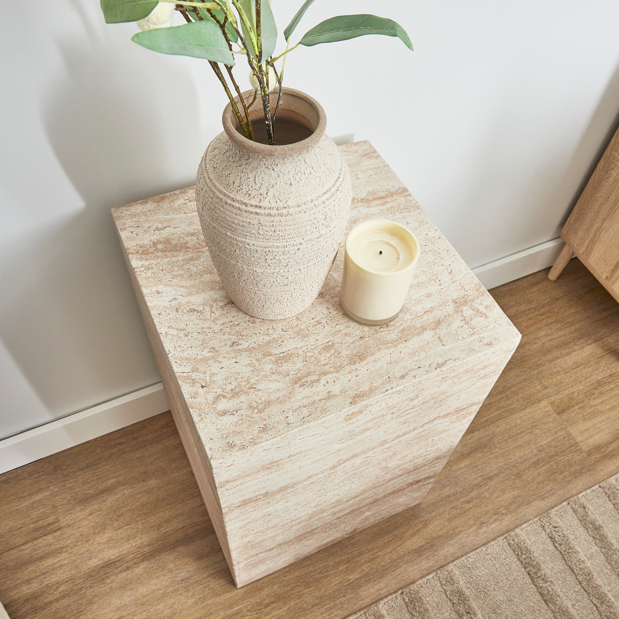 Isabella Travertine Look Plinth