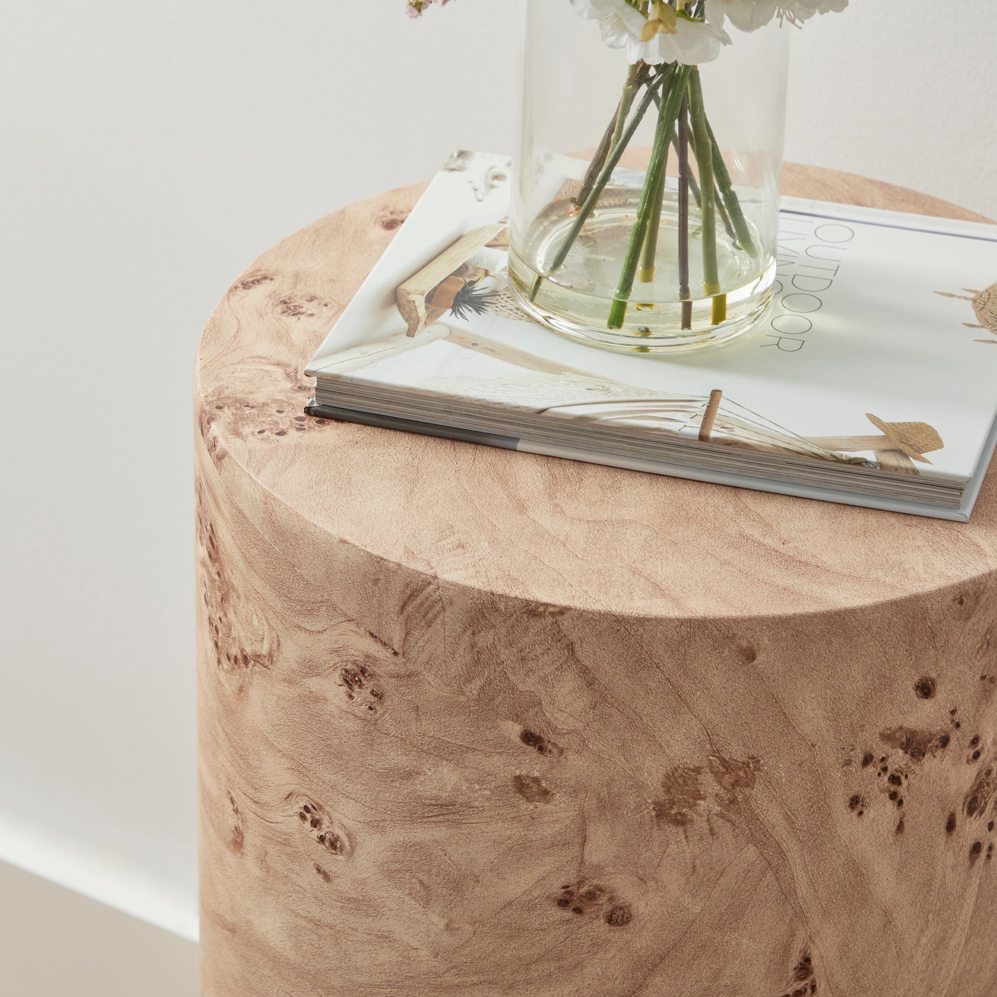 Maria Plinth Burl Look