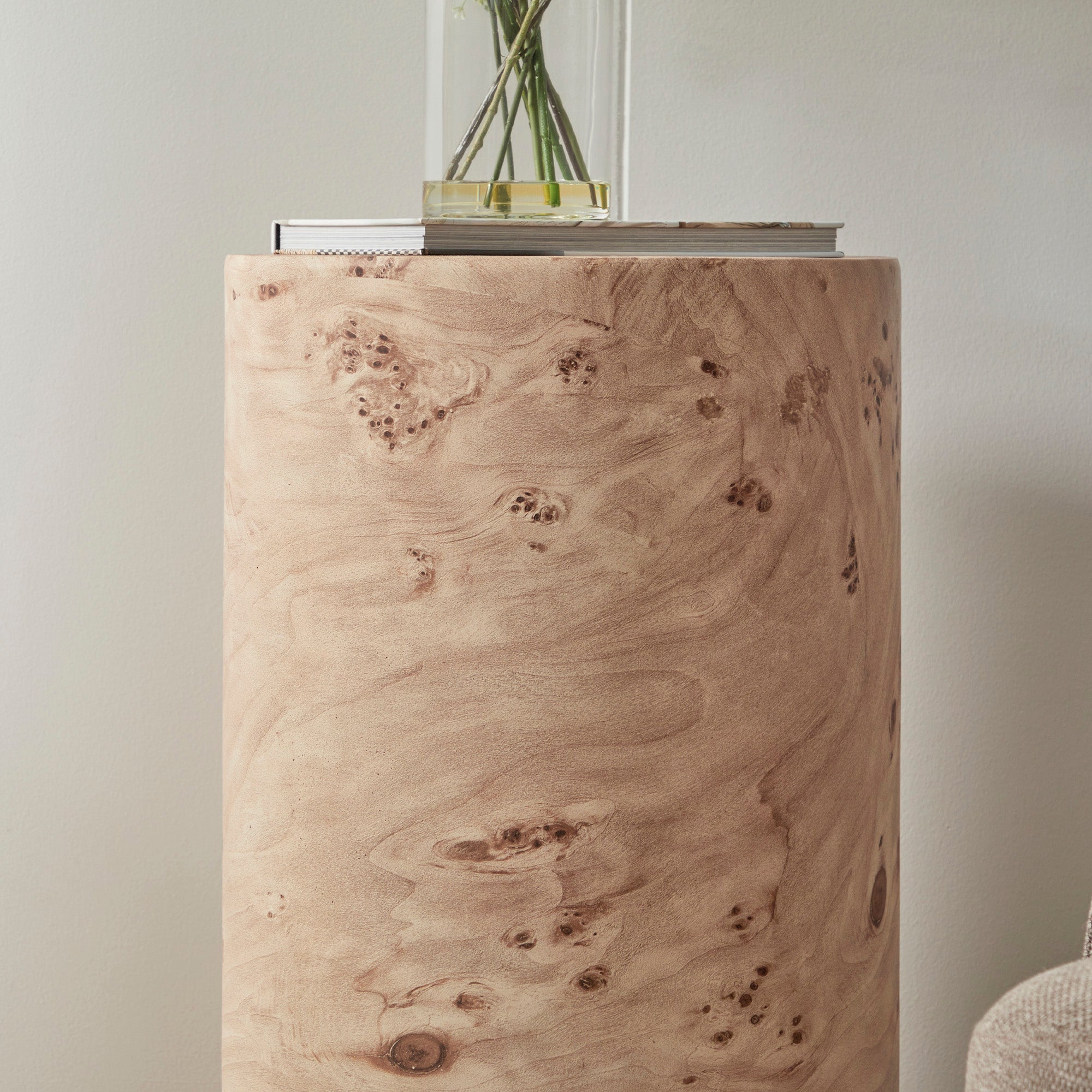 Maria Plinth Burl Look