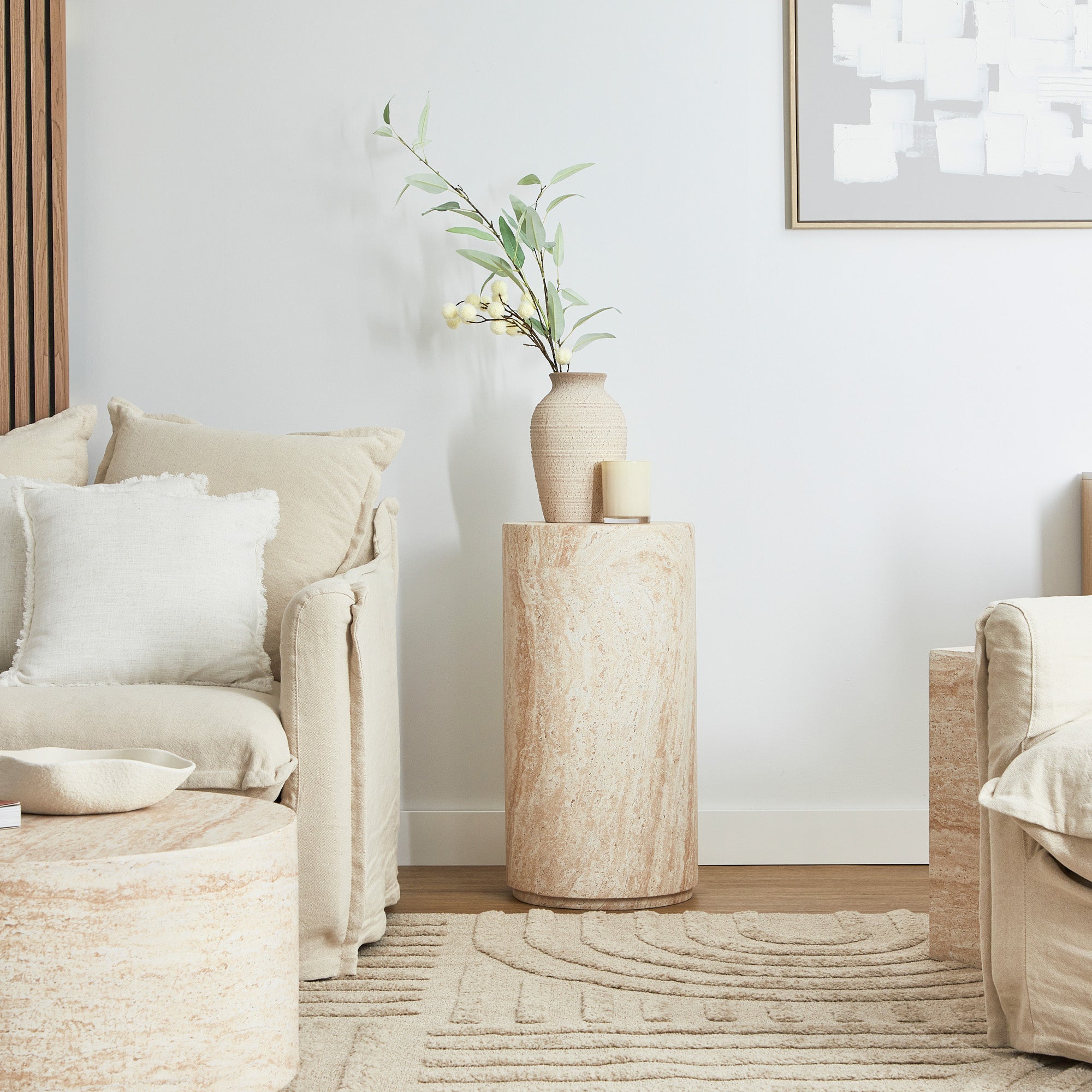 Maria Travertine Look Plinth