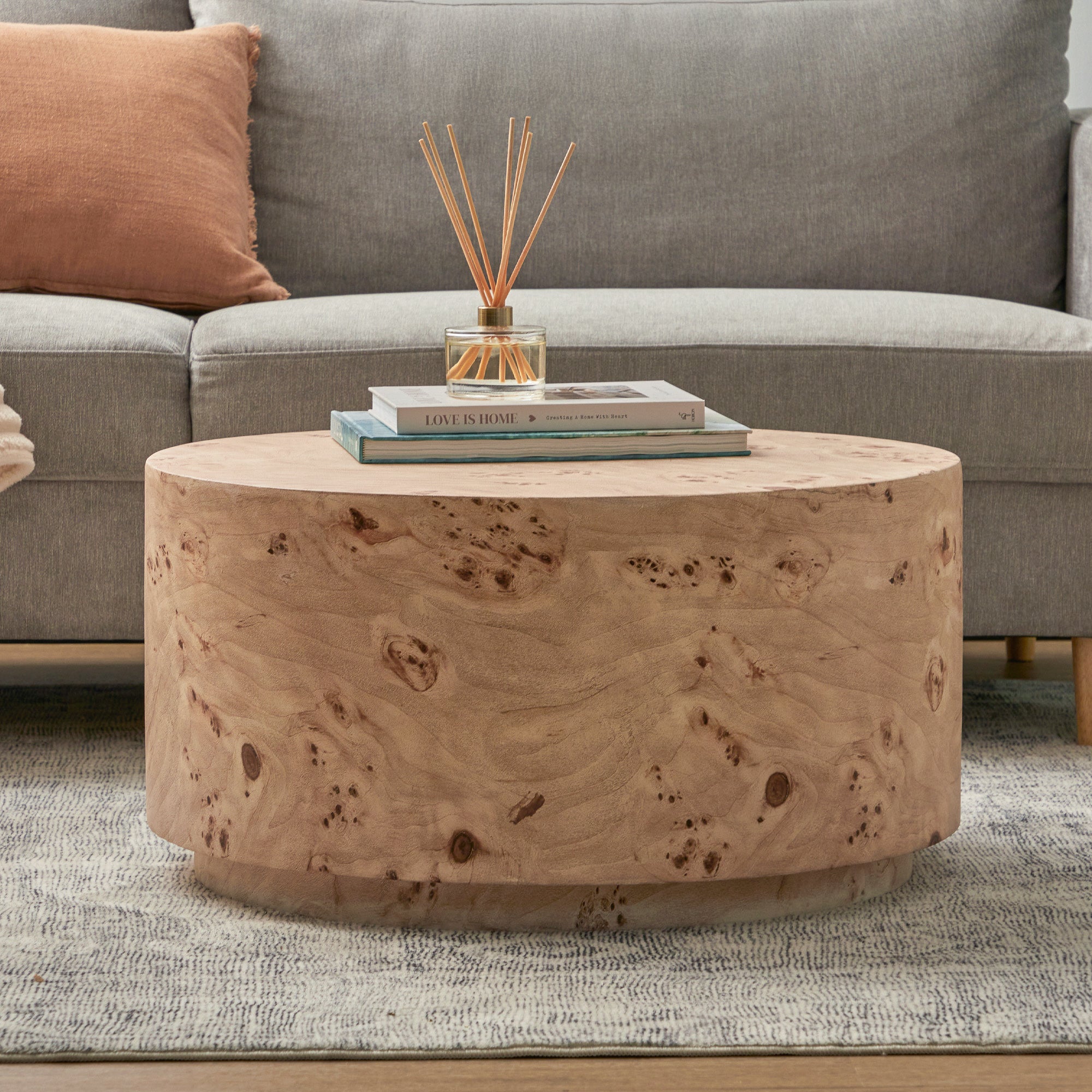 Elena Burl Look Coffee Table