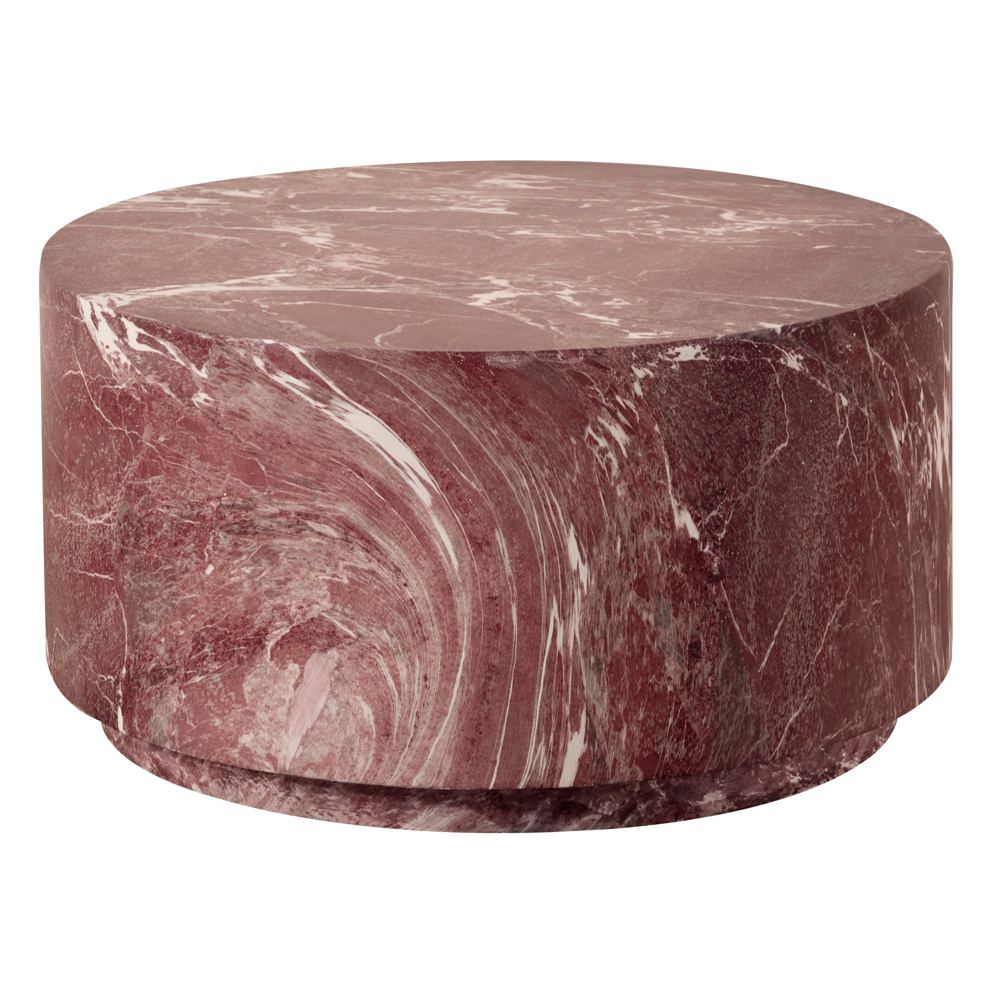 Elena Red Marble Look Coffee Table