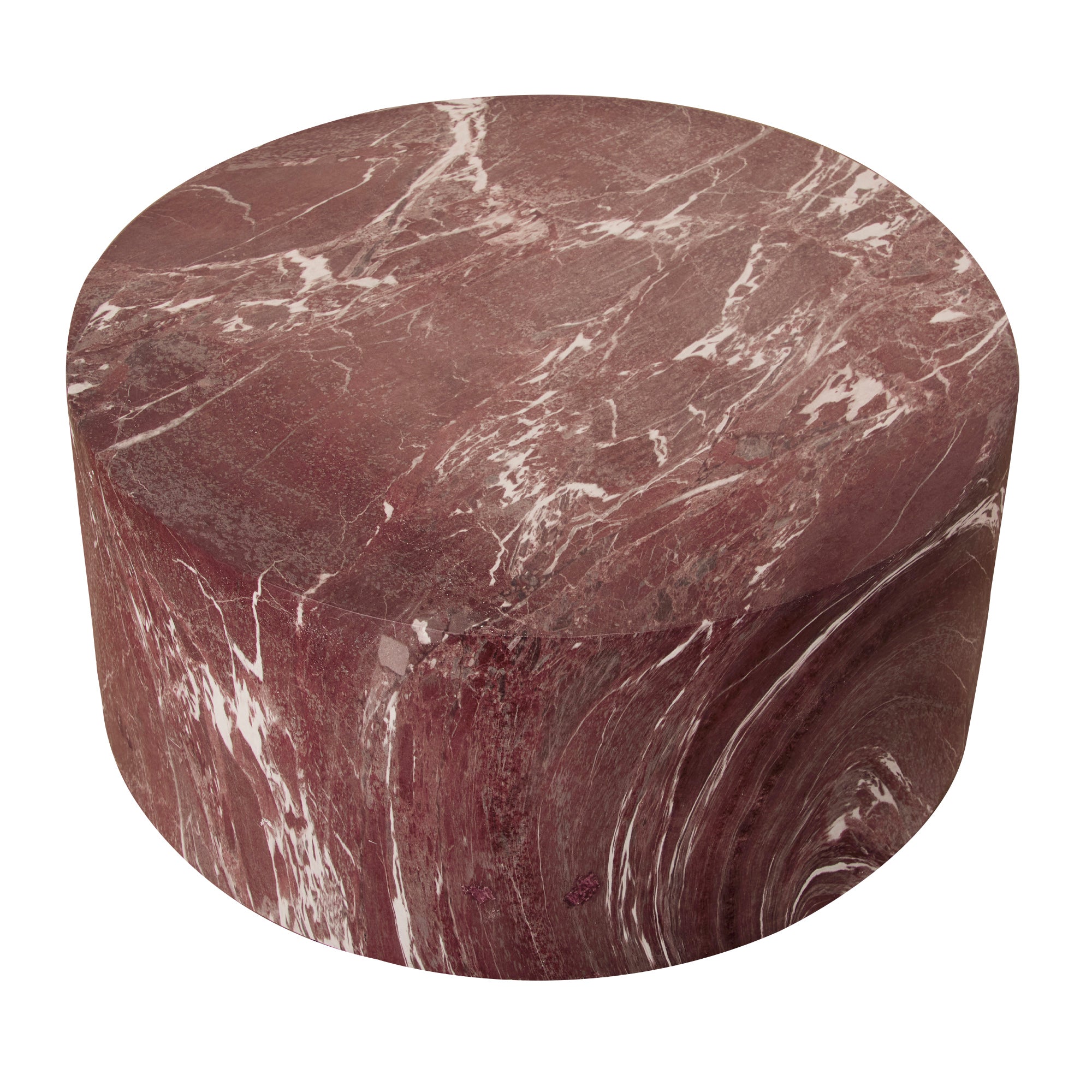 Elena Red Marble Look Coffee Table