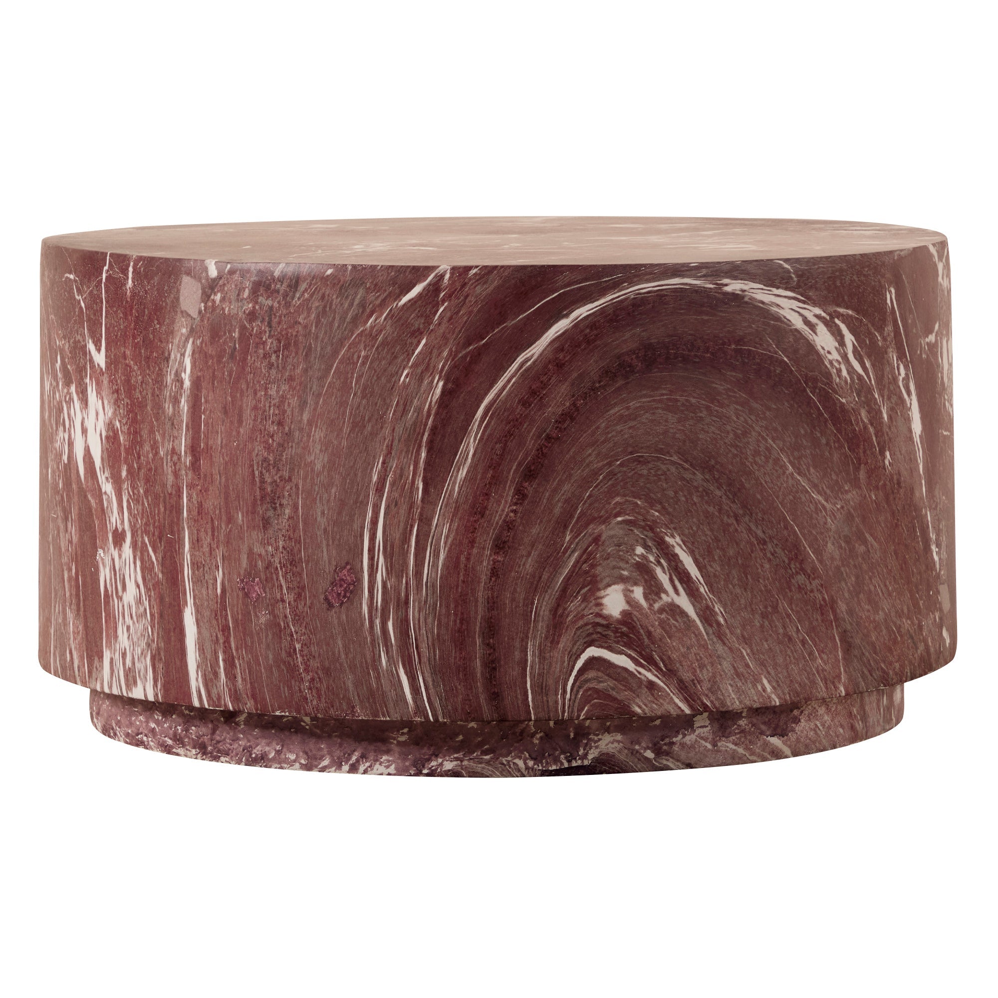 Elena Red Marble Look Coffee Table
