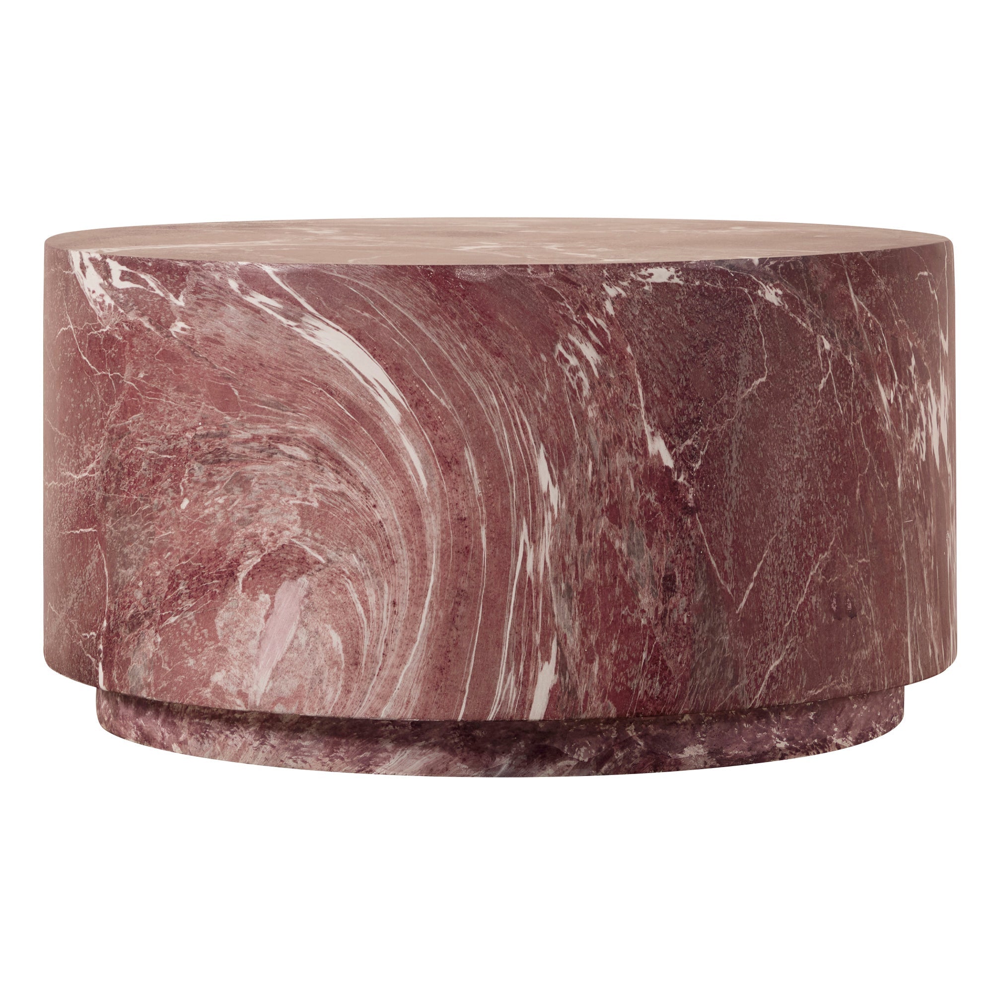 Elena Red Marble Look Coffee Table