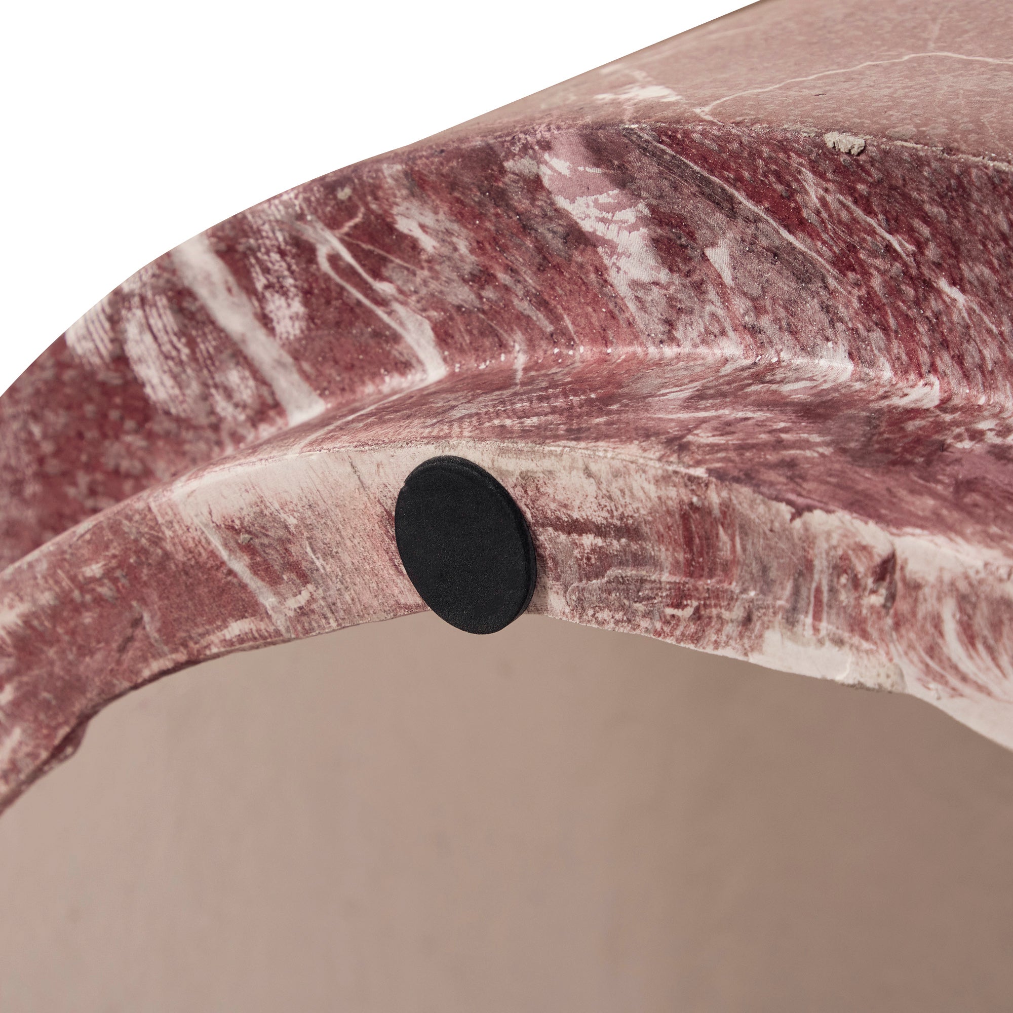 Elena Red Marble Look Coffee Table