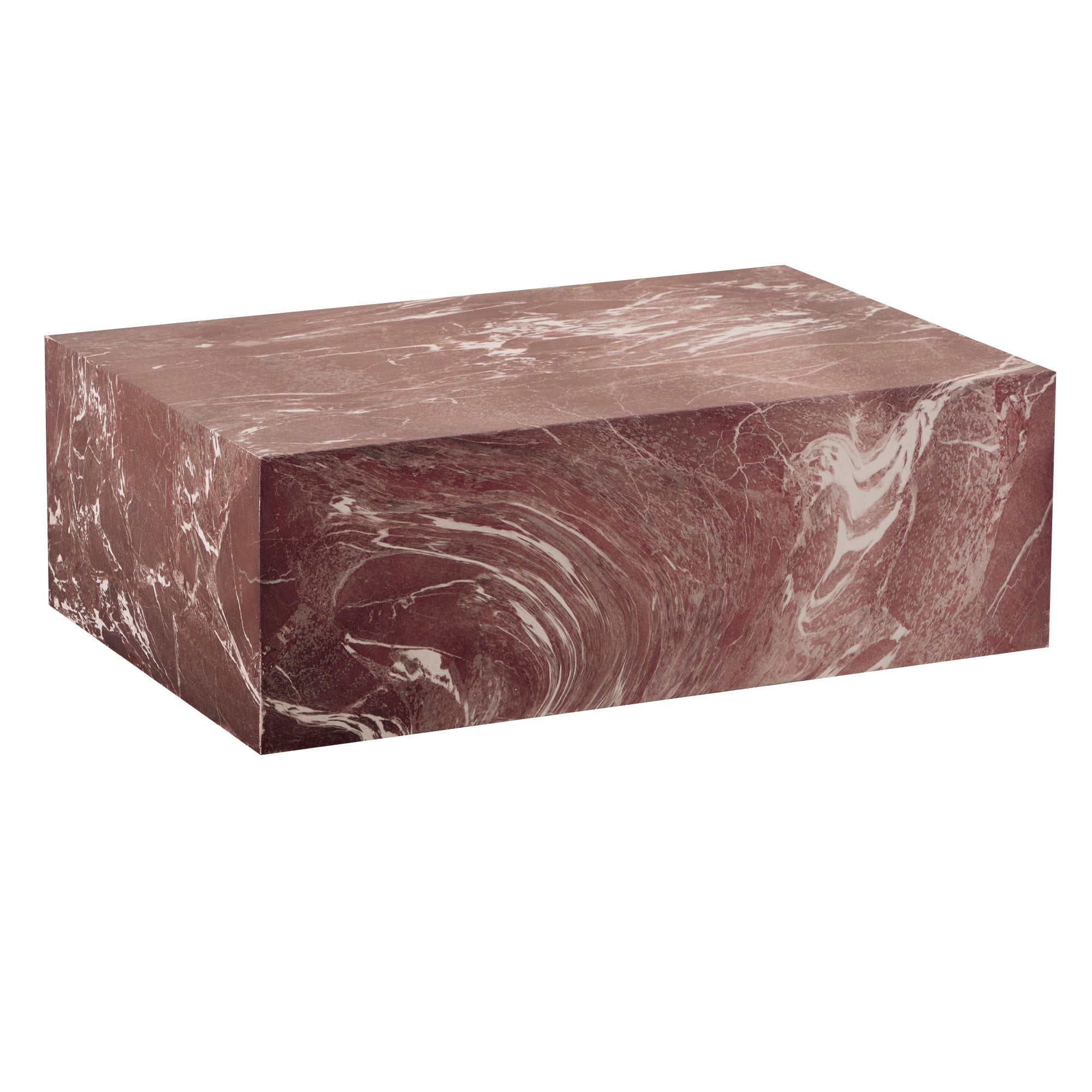 Isla Red Marble Look Coffee Table