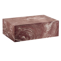 Isla Red Marble Look Coffee Table