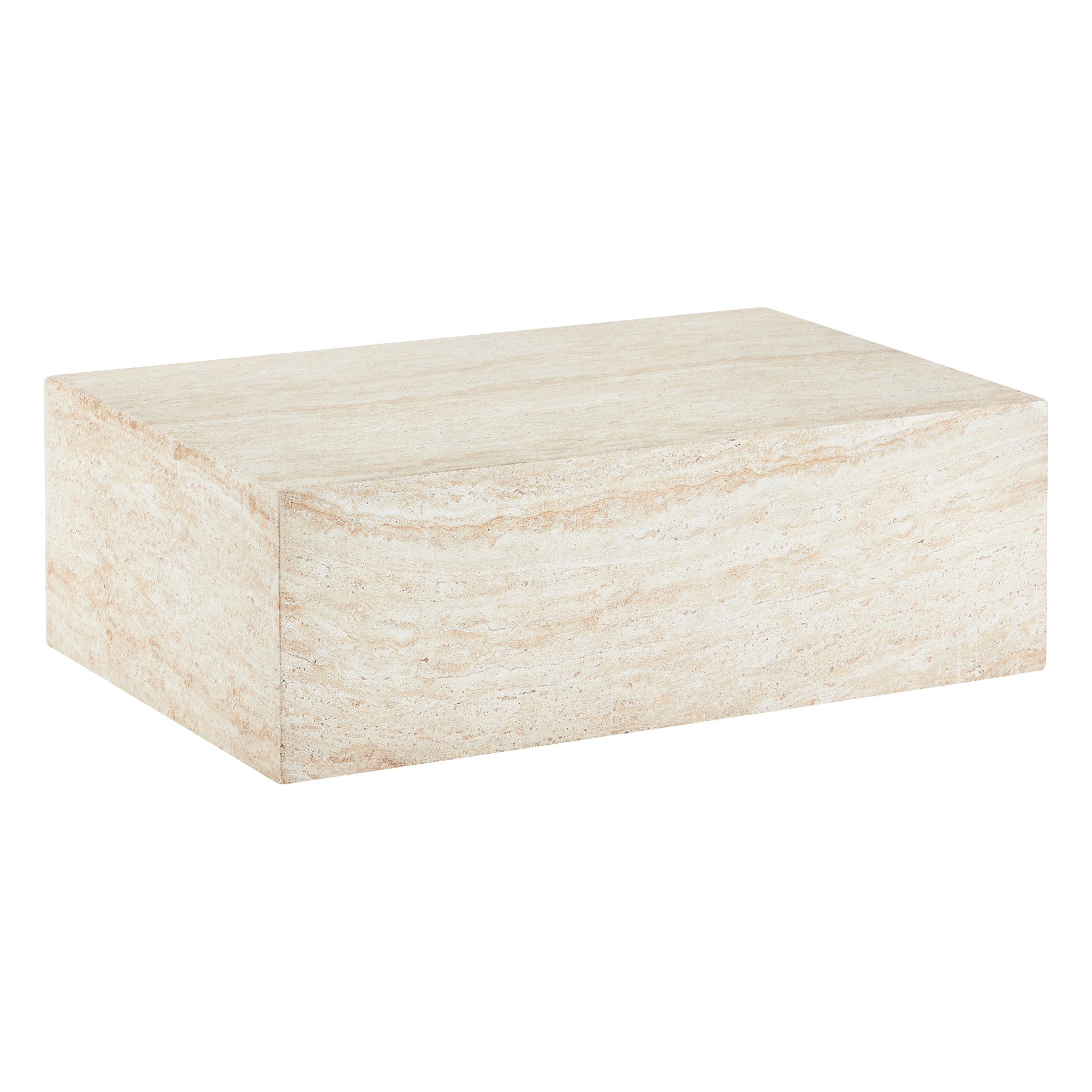Isla Travertine Look Coffee Table