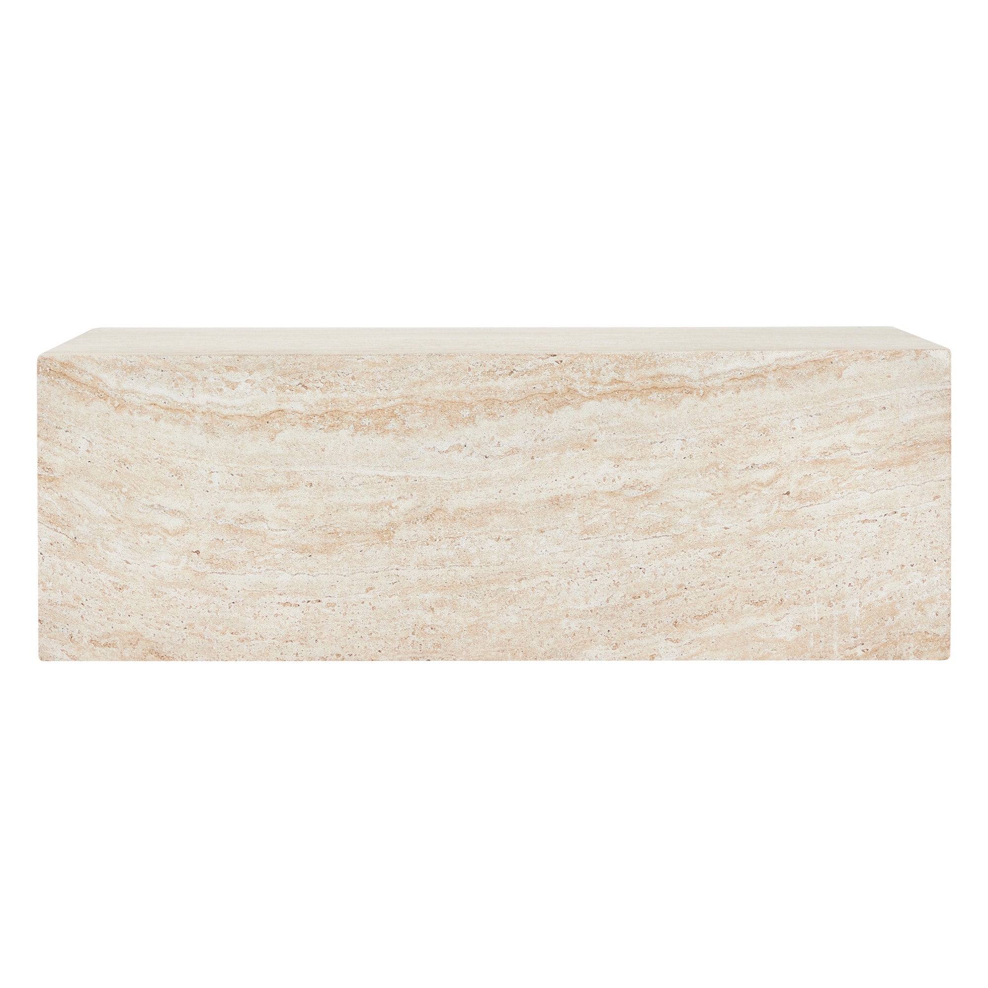 Isla Travertine Look Coffee Table