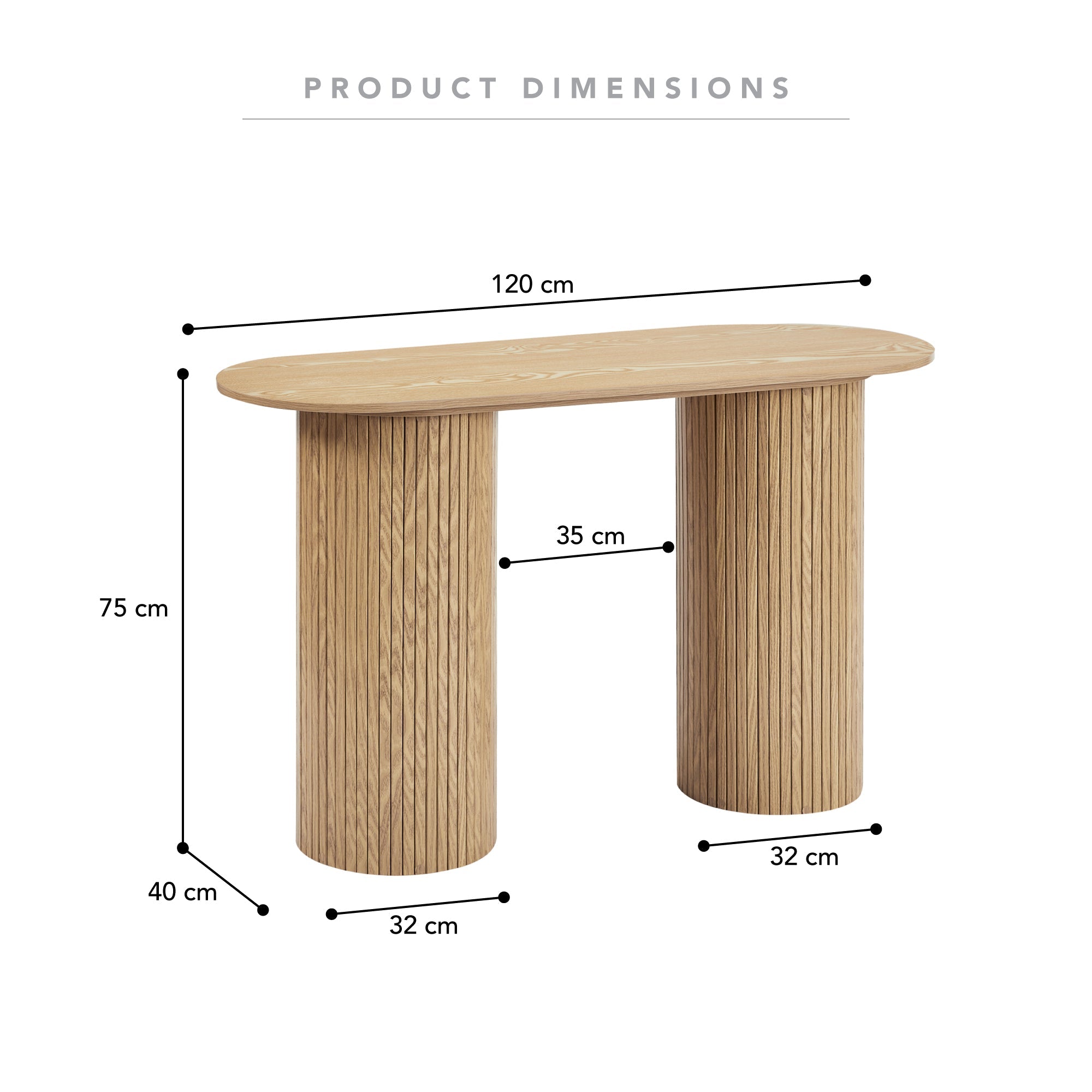Haven Console Table Natural (120cm)