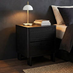Taupo Bedside Table Black