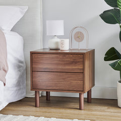 Norquay Bedside Table Walnut