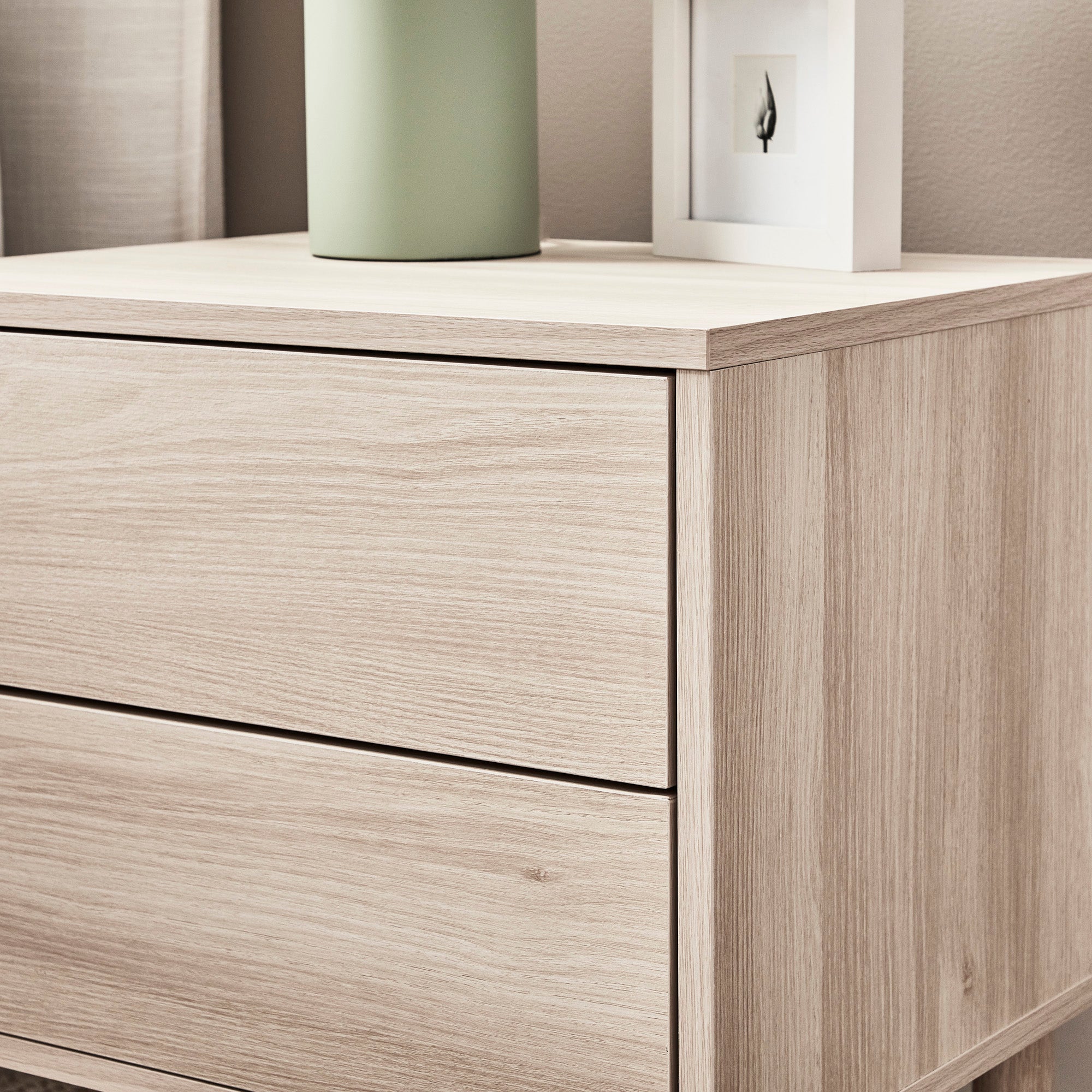 Norquay Bedside Table Light Oak