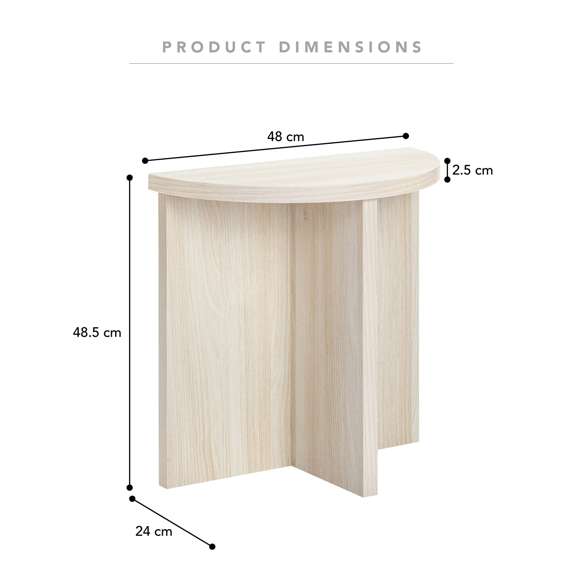 Norquay Side Table Light Oak