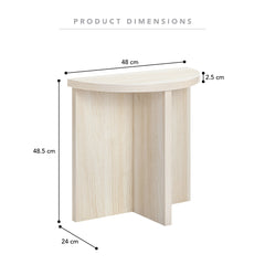 Norquay Side Table Light Oak