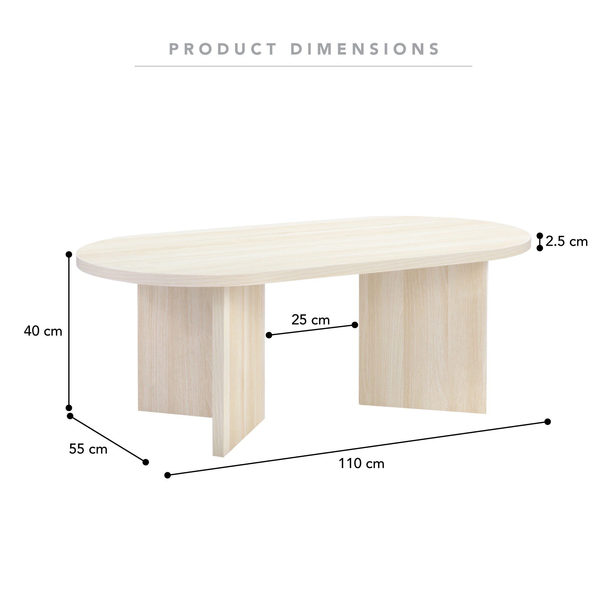 Norquay Coffee Table Light Oak