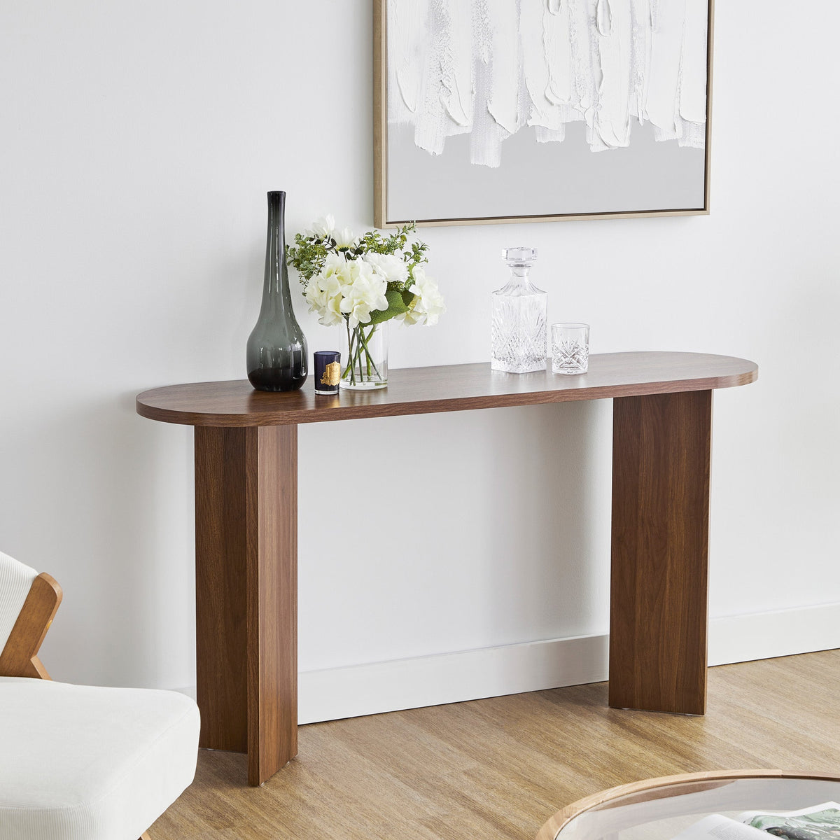 Norquay Console Table Walnut (140cm)