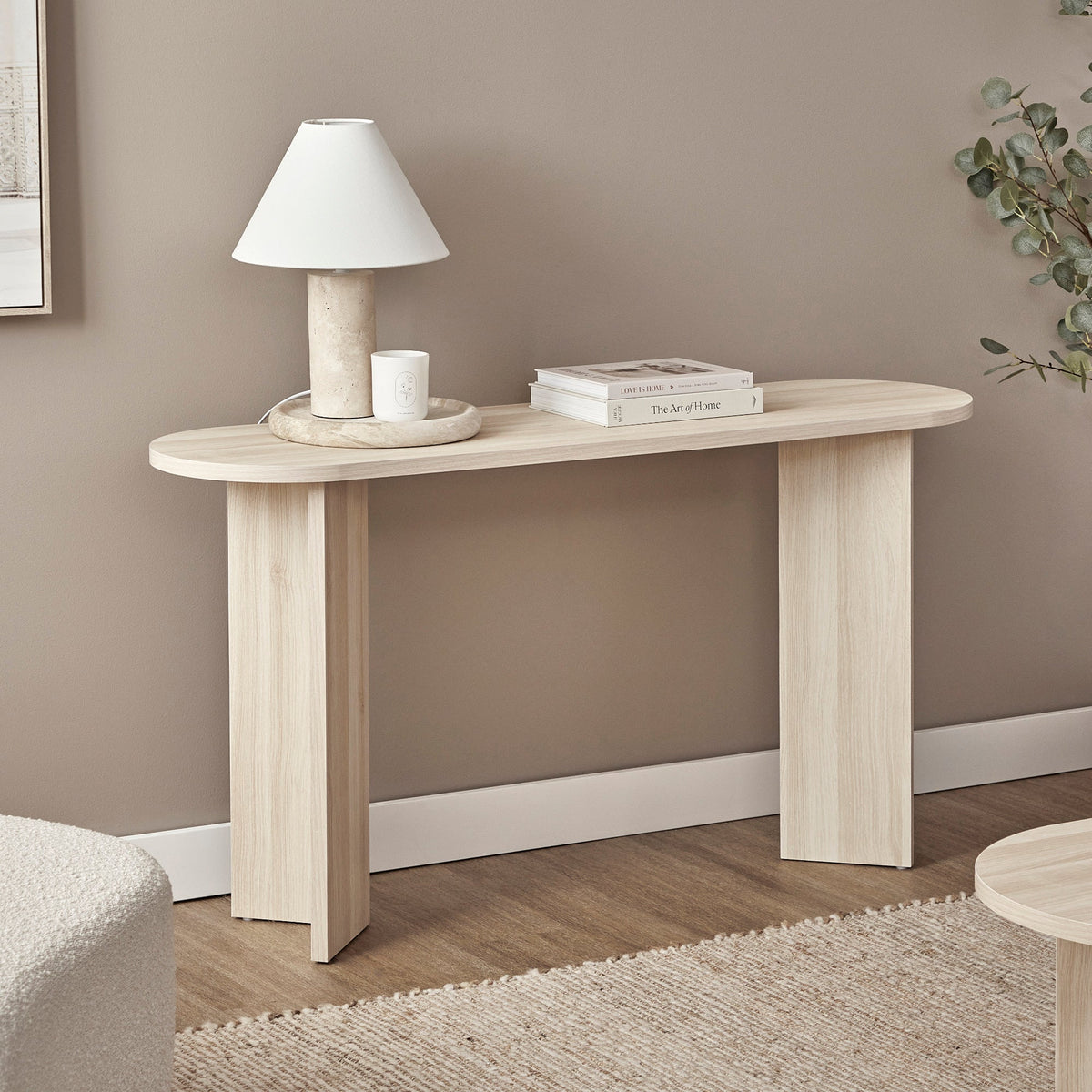 Norquay Console Table Light Oak (140cm)