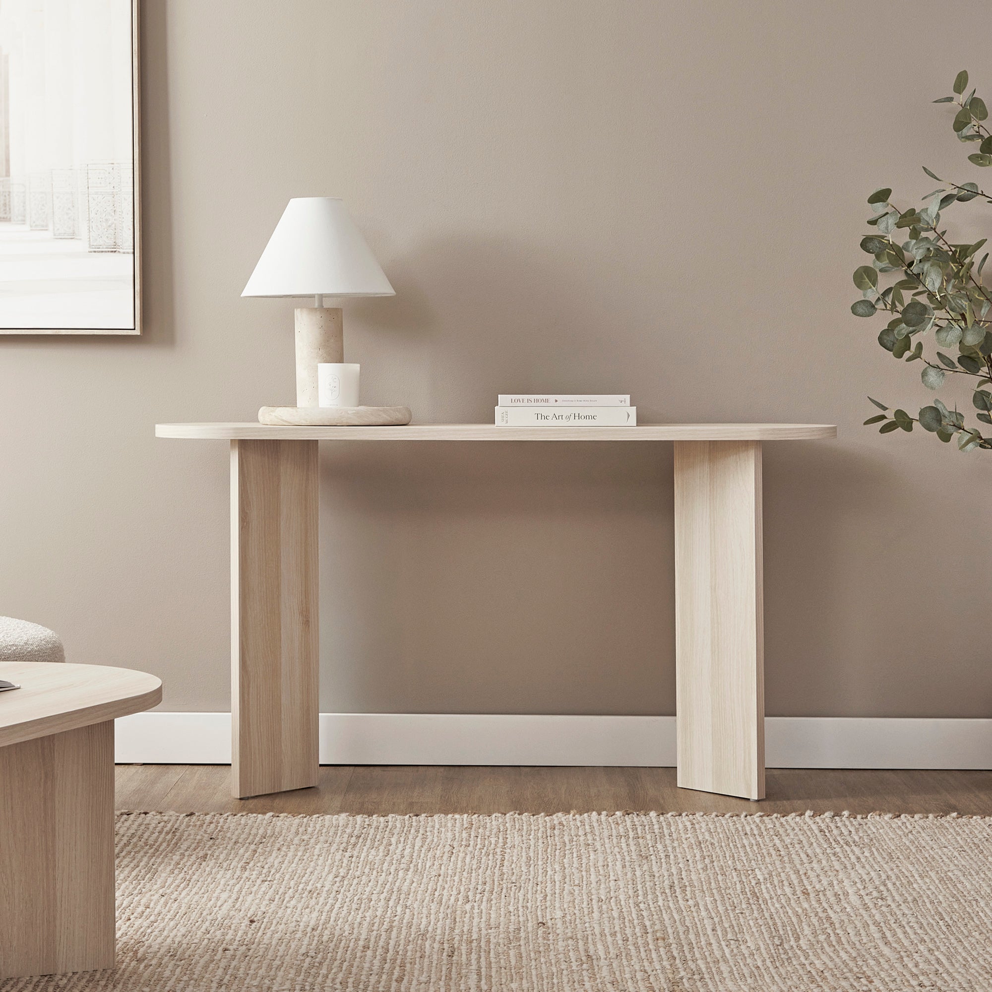 Norquay Console Table Light Oak (140cm)
