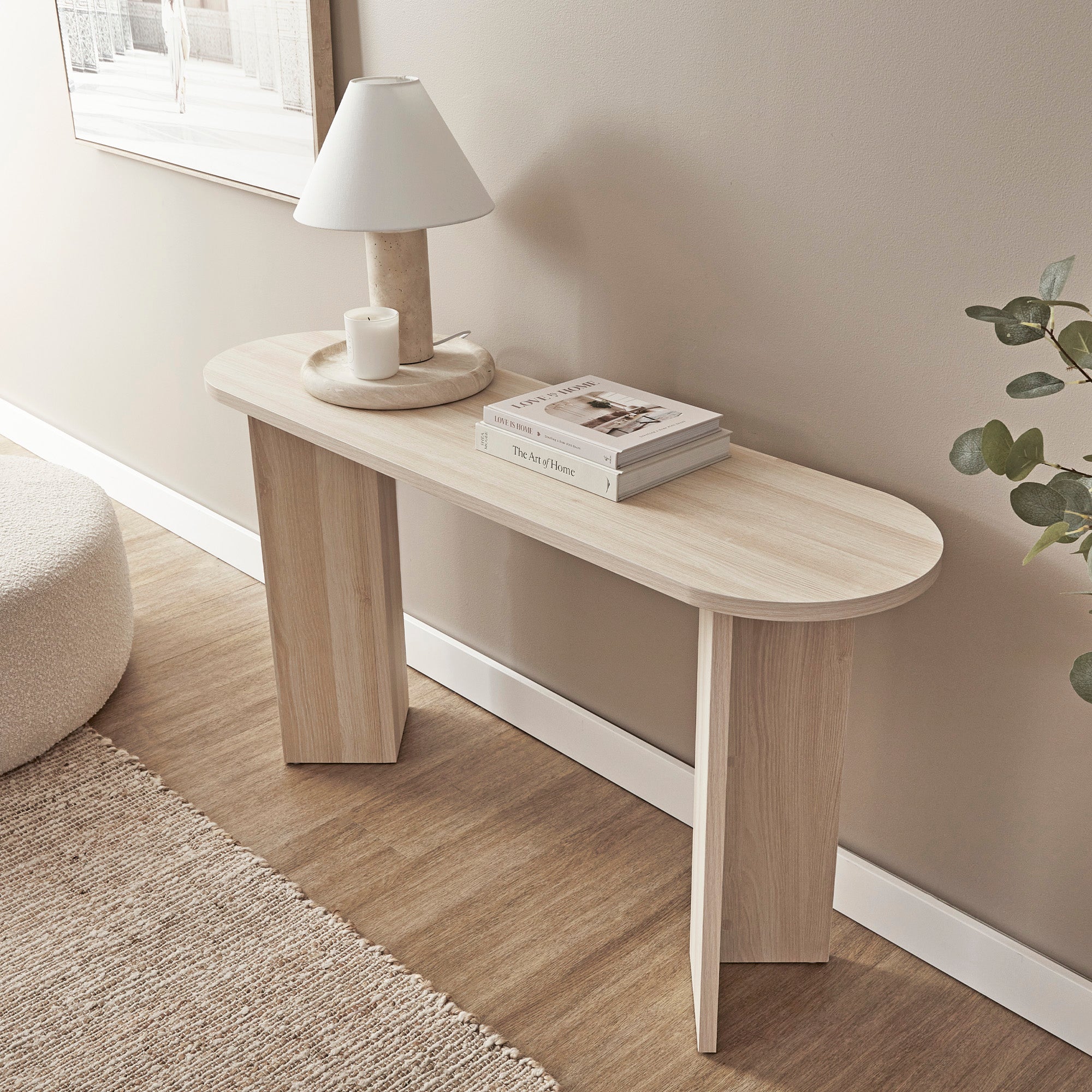 Norquay Console Table Light Oak (140cm)