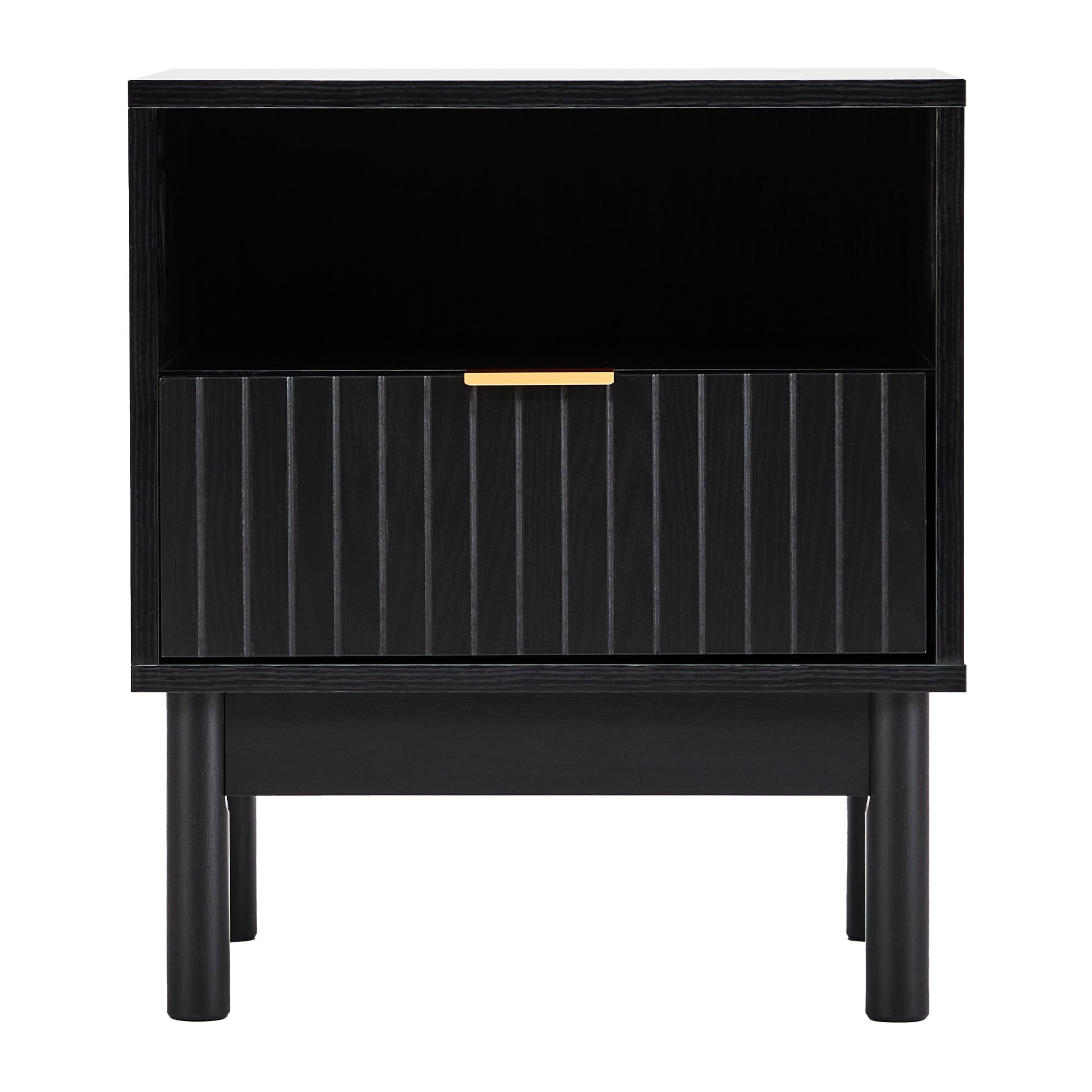 Apia Bedside Table Black