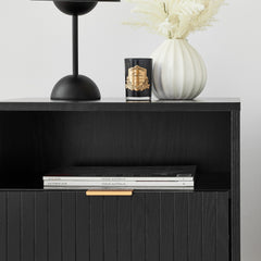 Apia Bedside Table Black