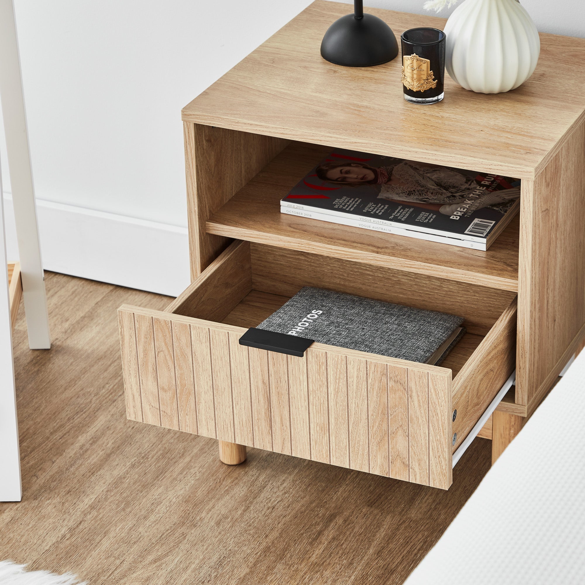 Apia Bedside Table Natural