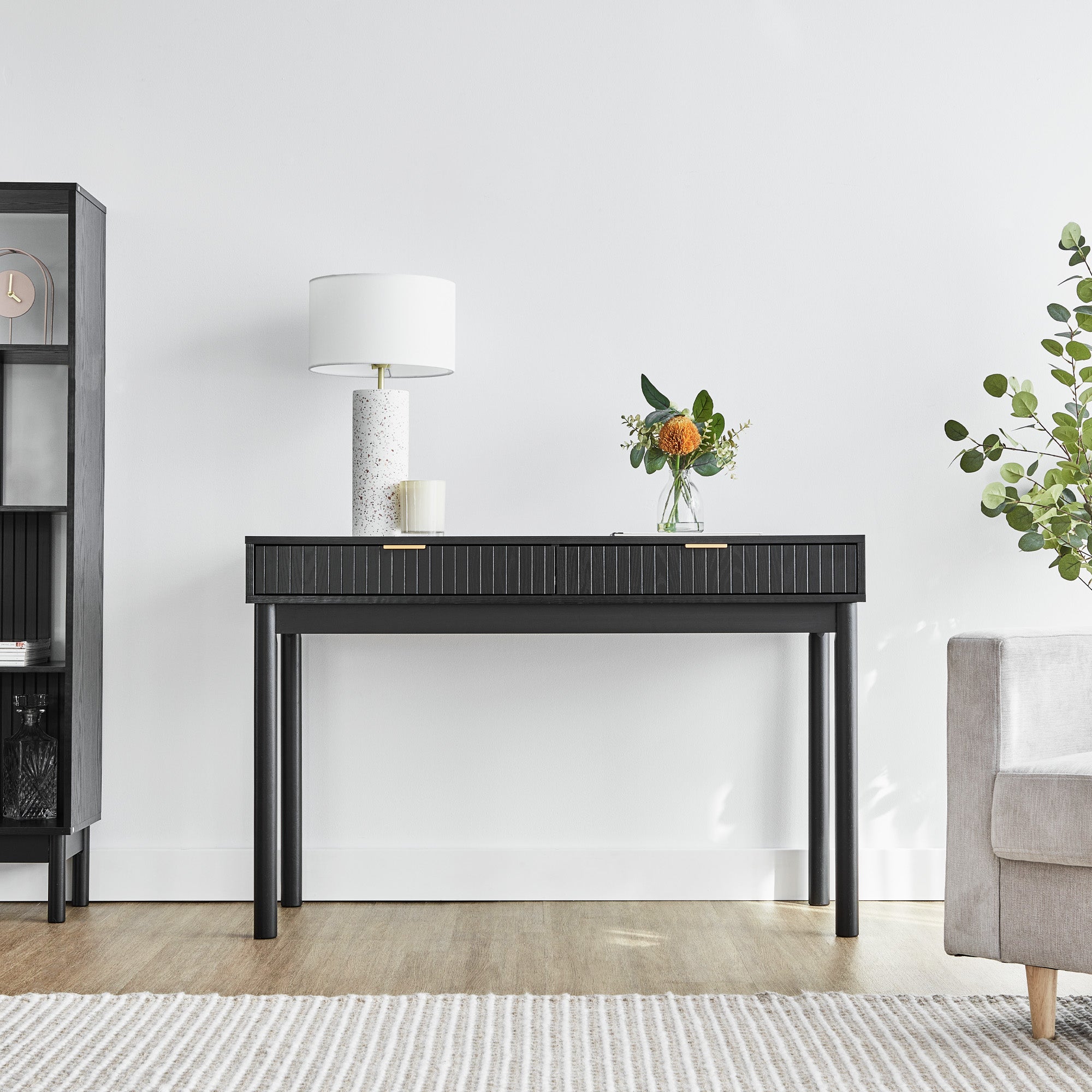 Apia Console Table Black (120cm)