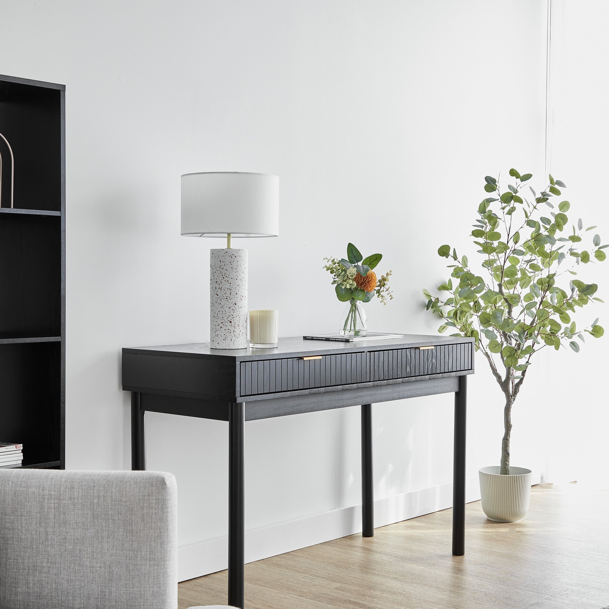 Apia Console Table Black (120cm)
